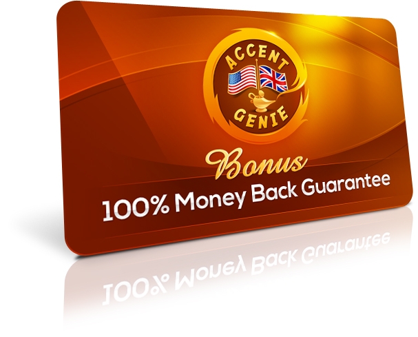 Accent Genie Money Back Guarantee